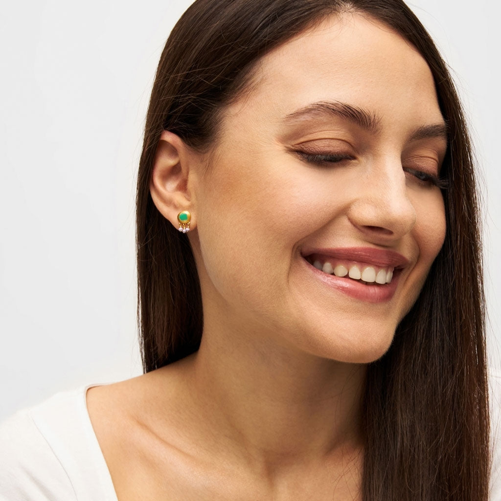 LULU Copenhagen Magic Stone Charms Ohrring 1 stück Ear stud, 1 pcs Vergoldet