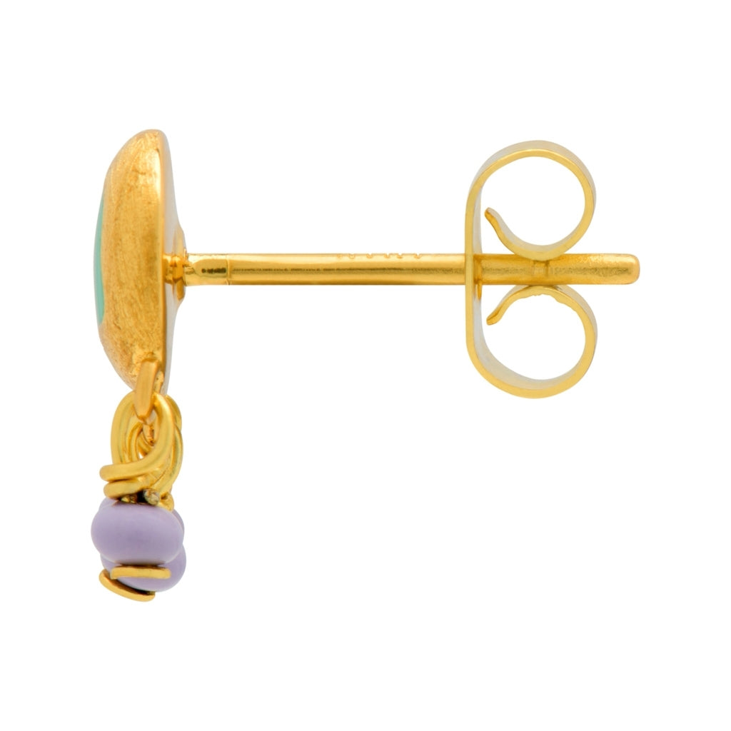 LULU Copenhagen Magic Stone Charms Ohrring 1 stück Ear stud, 1 pcs Vergoldet