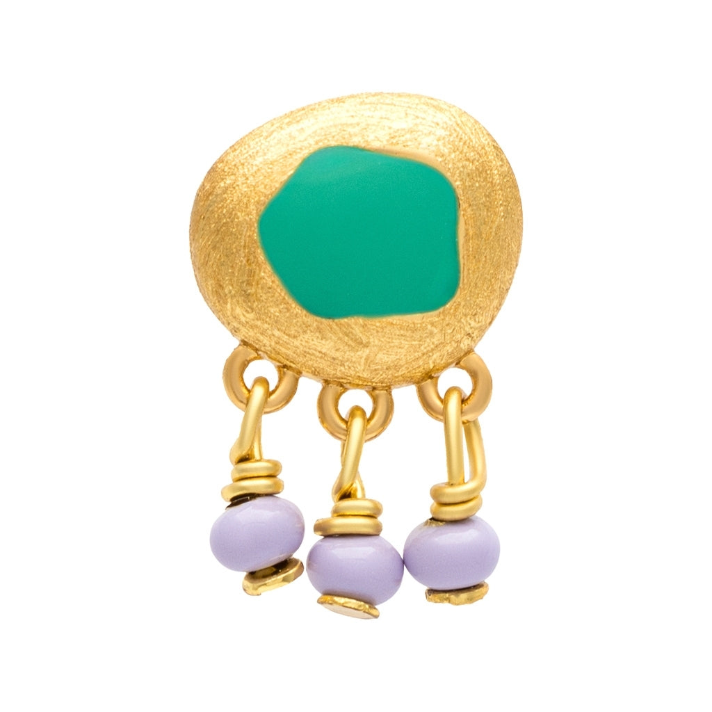 LULU Copenhagen Magic Stone Charms Ohrring 1 stück Ear stud, 1 pcs Vergoldet