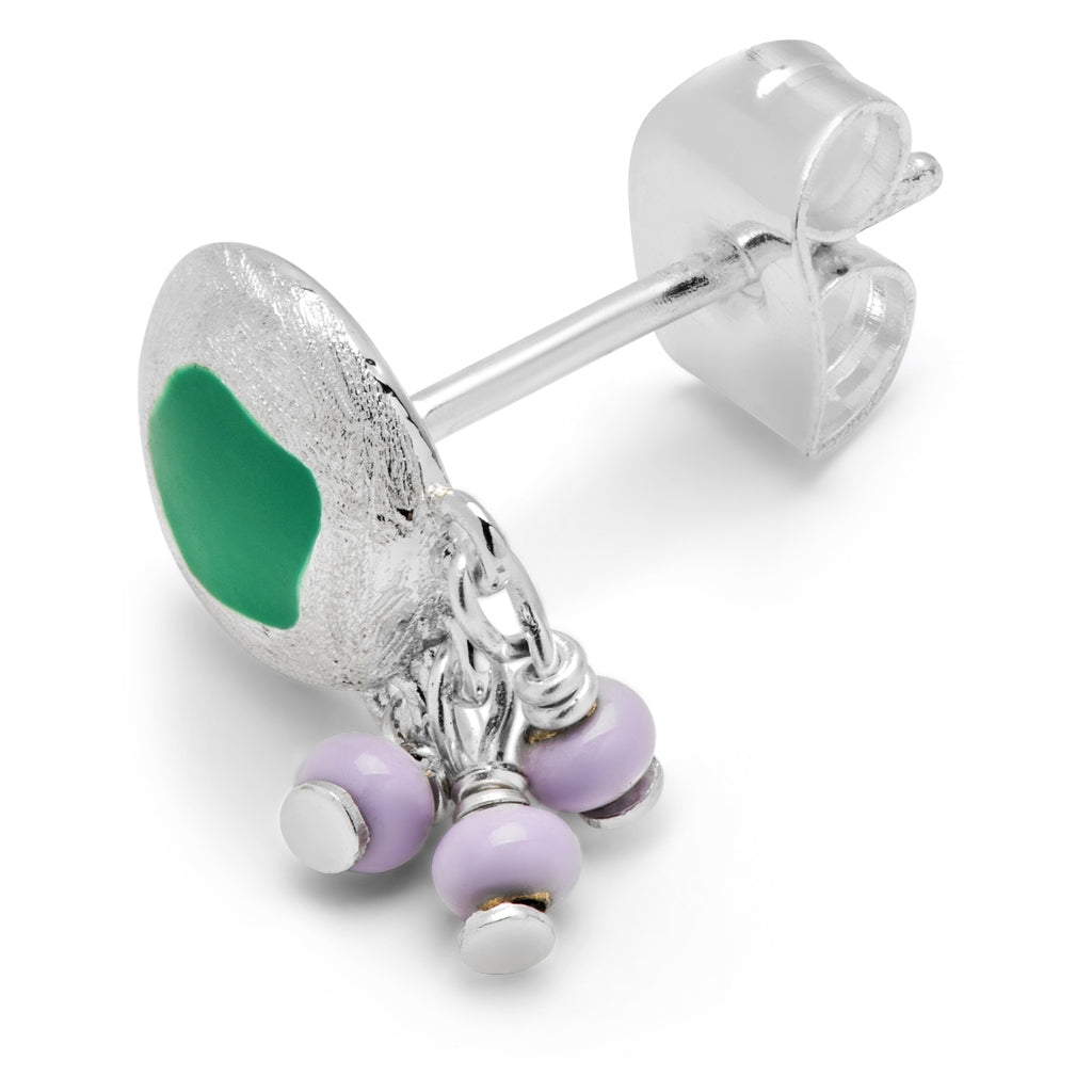 LULU Copenhagen Magic Stone Charms Ohrring 1 stück Ear stud, 1 pcs Silver Plated