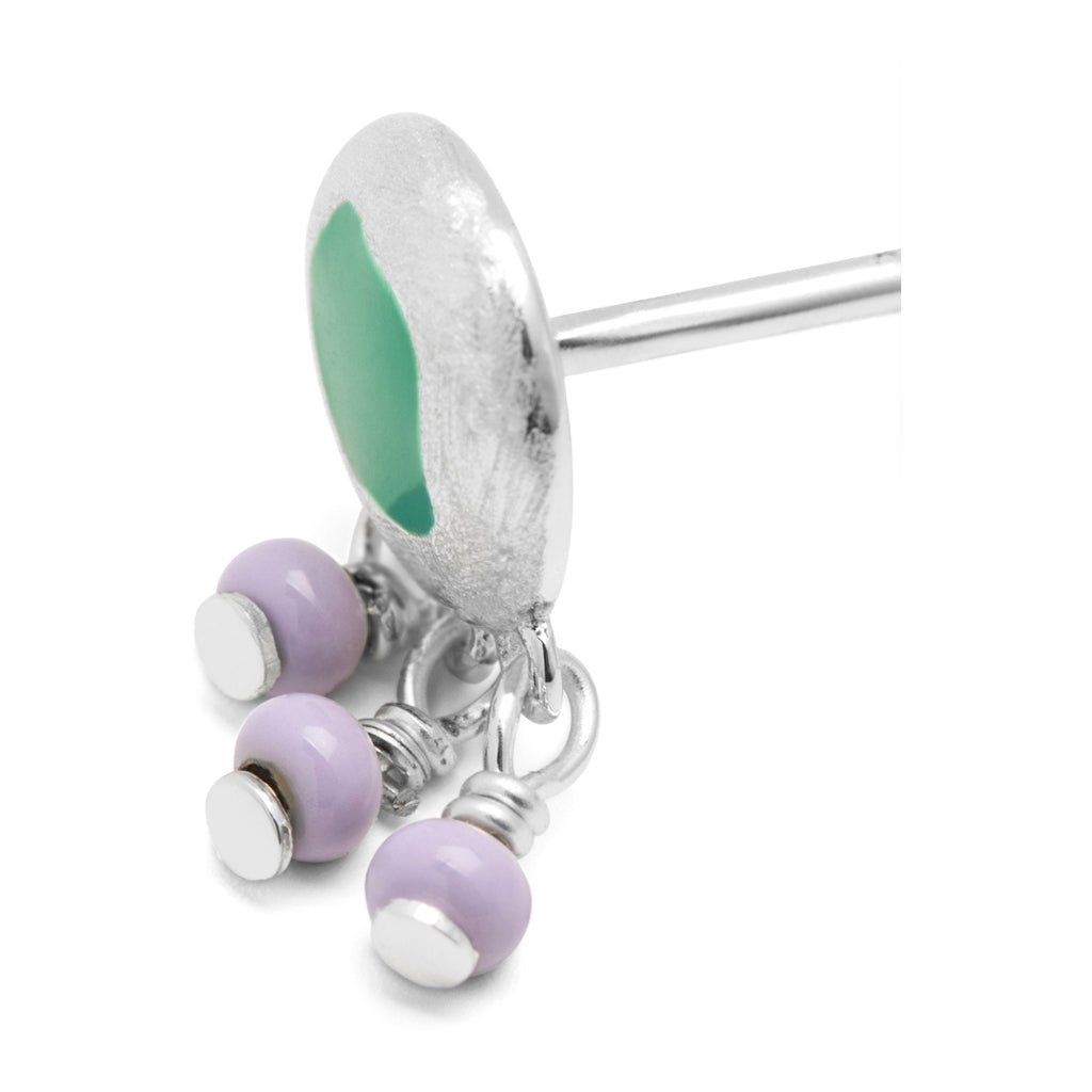 LULU Copenhagen Magic Stone Charms Ohrring 1 stück Ear stud, 1 pcs Silver Plated