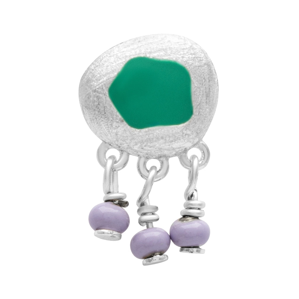 LULU Copenhagen Magic Stone Charms Ohrring 1 stück Ear stud, 1 pcs Silver Plated
