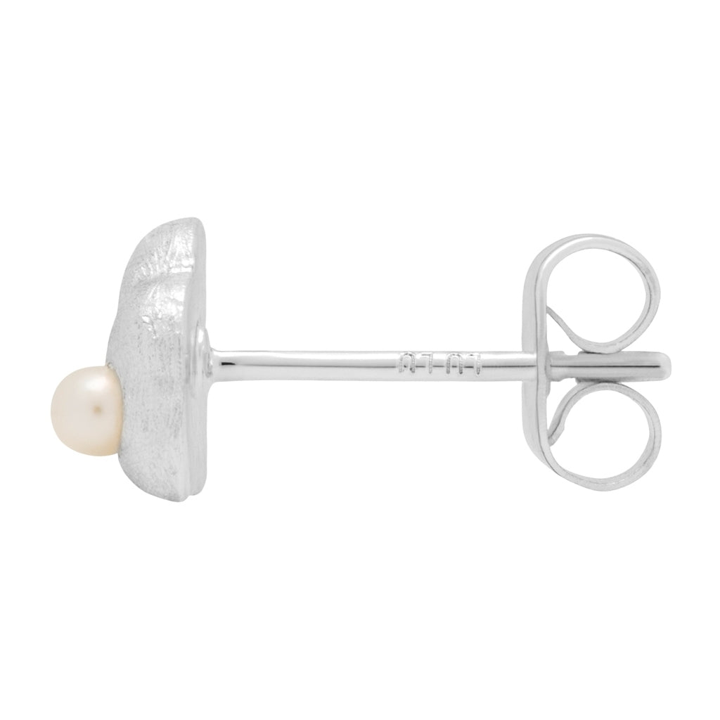 LULU Copenhagen Magic Stone Heart Ohrring 1 stück Ear stud, 1 pcs Silver Plated