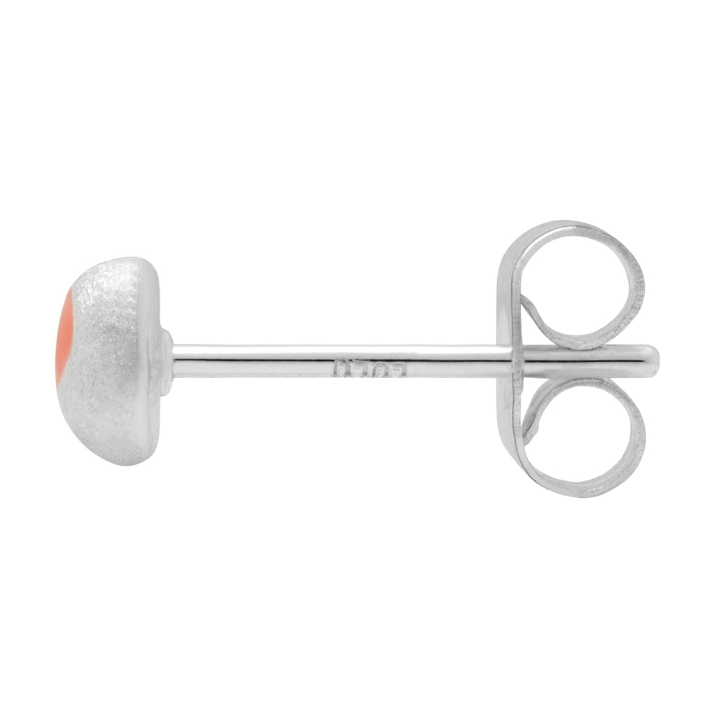 LULU Copenhagen Magic Stone Ohrring 1 stück versilbert Ear stud, 1 pcs Burnt Coral