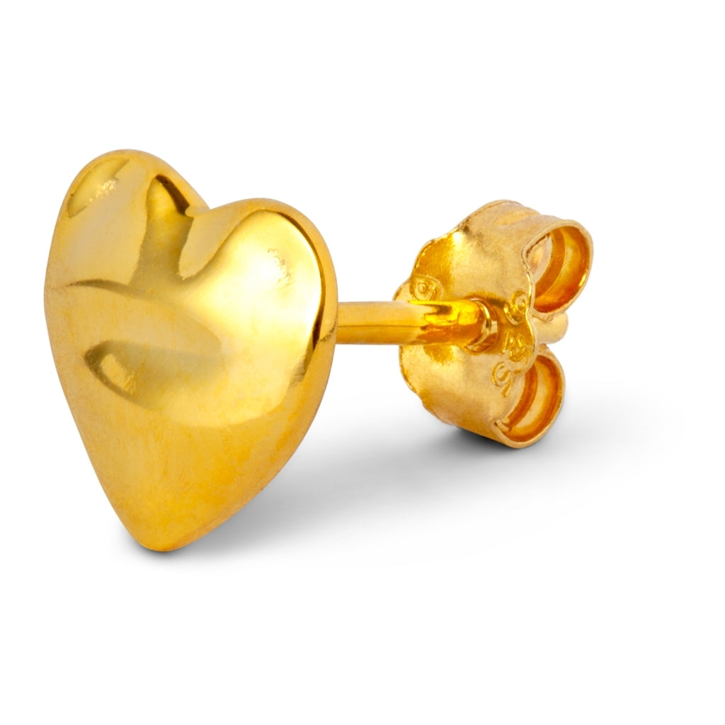 LULU Copenhagen Melted Heart 1 stück Ear stud, 1 pcs Vergoldet