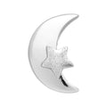 Moon & Star Ohrring 1 stück - Silber