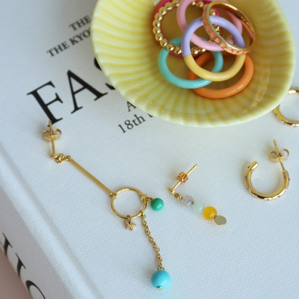 LULU Copenhagen OMG Creolen Small paar vergoldetes Hoops