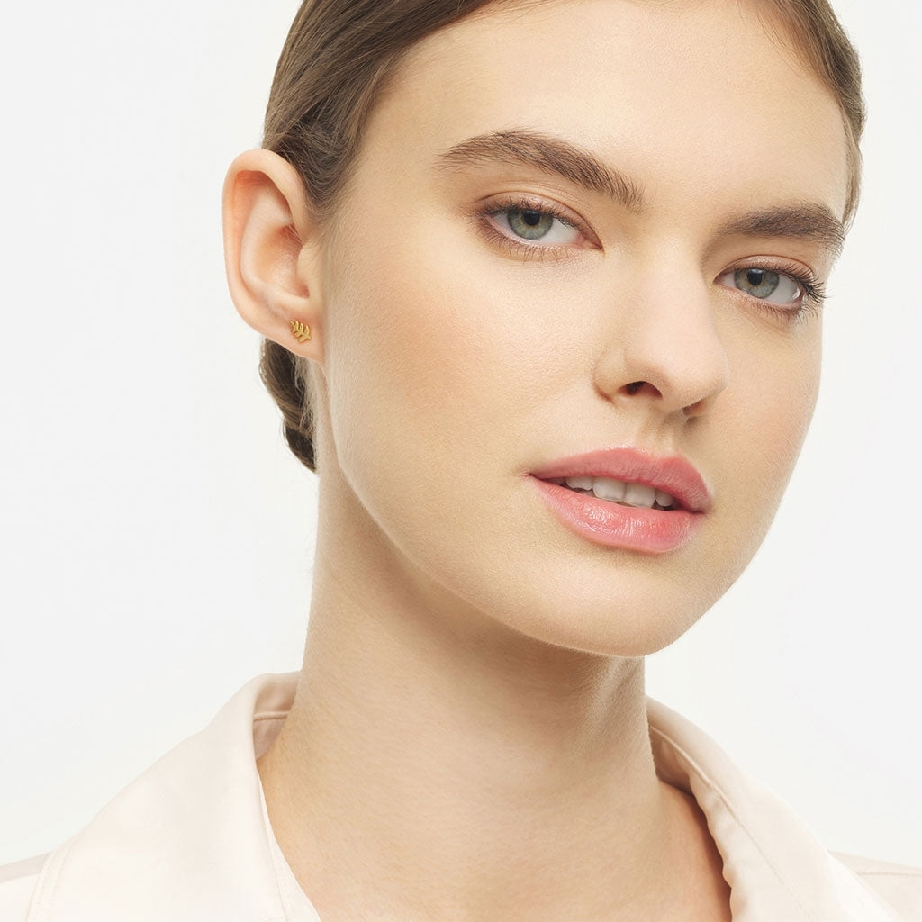 LULU Copenhagen Olive Branch 1 stück Ear stud, 1 pcs Vergoldet