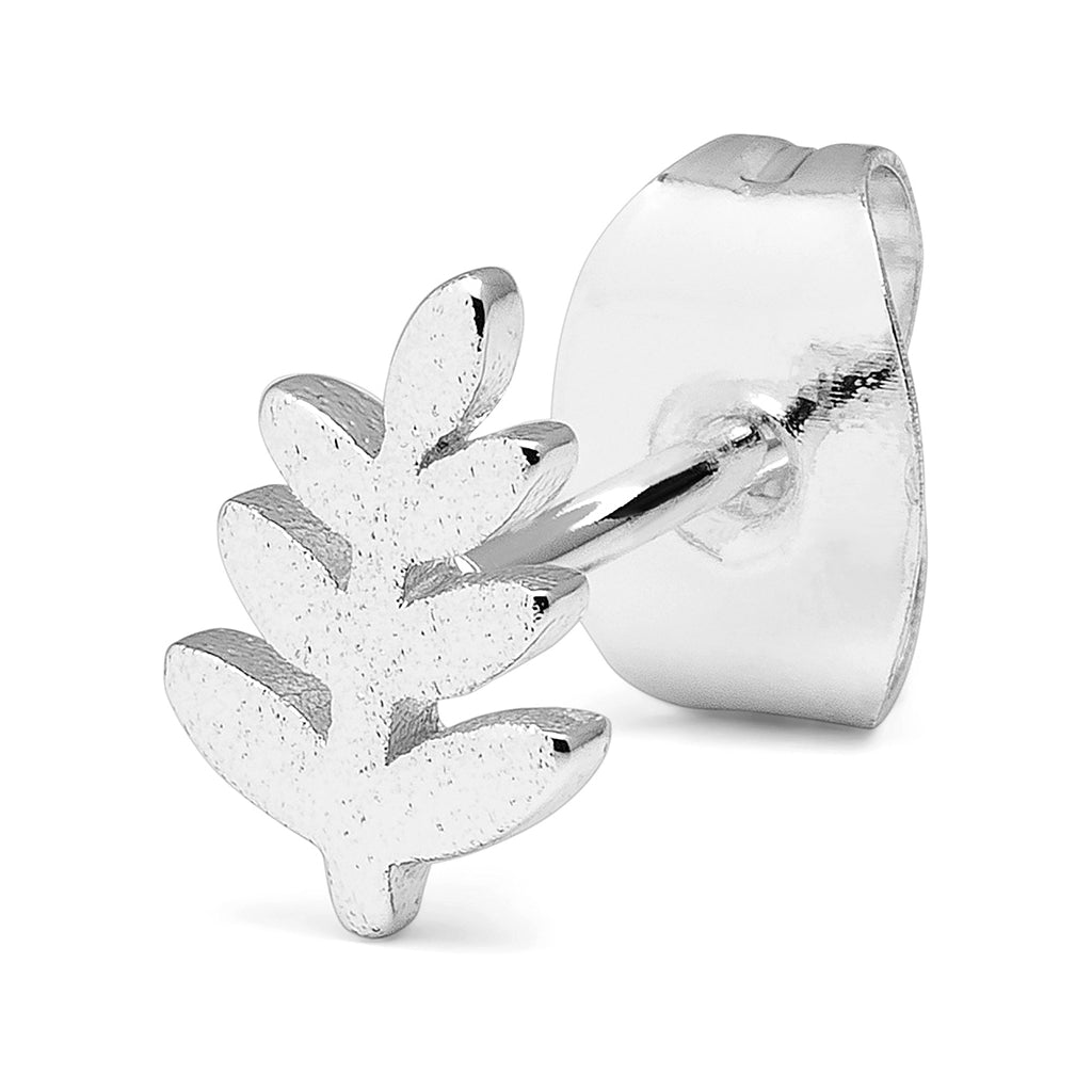 LULU Copenhagen Olive Branch 1 stück Ear stud, 1 pcs Silver Plated