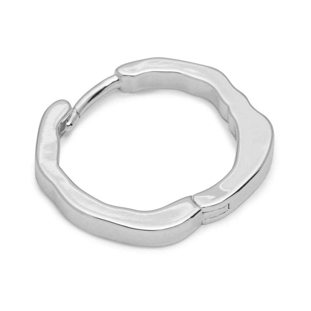 LULU Copenhagen Organic Hoops Paar Hoops Silver Plated