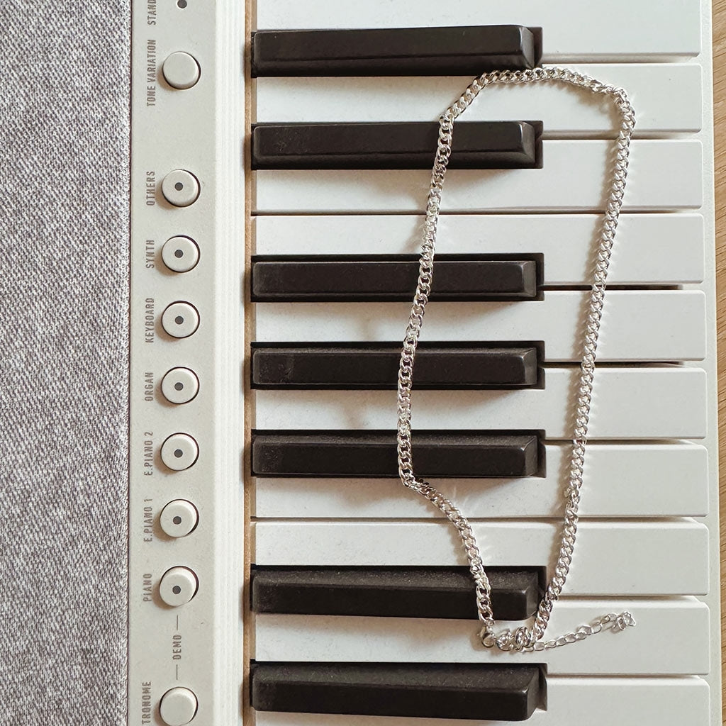 LULU Copenhagen Panzer Halskette versilbert Necklaces Silver Plated