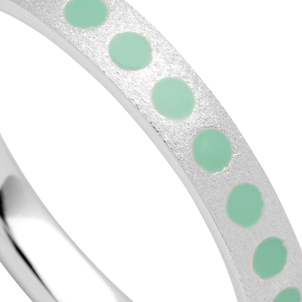 LULU Copenhagen Pattern Ring silber Rings Minze