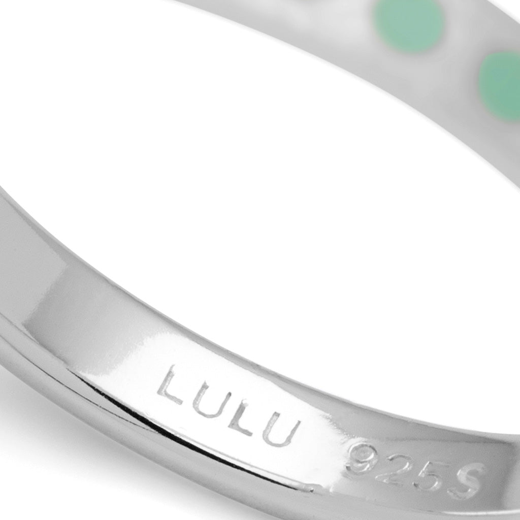 LULU Copenhagen Pattern Ring silber Rings Minze