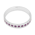 Pattern Ring silber - Purple Harvest