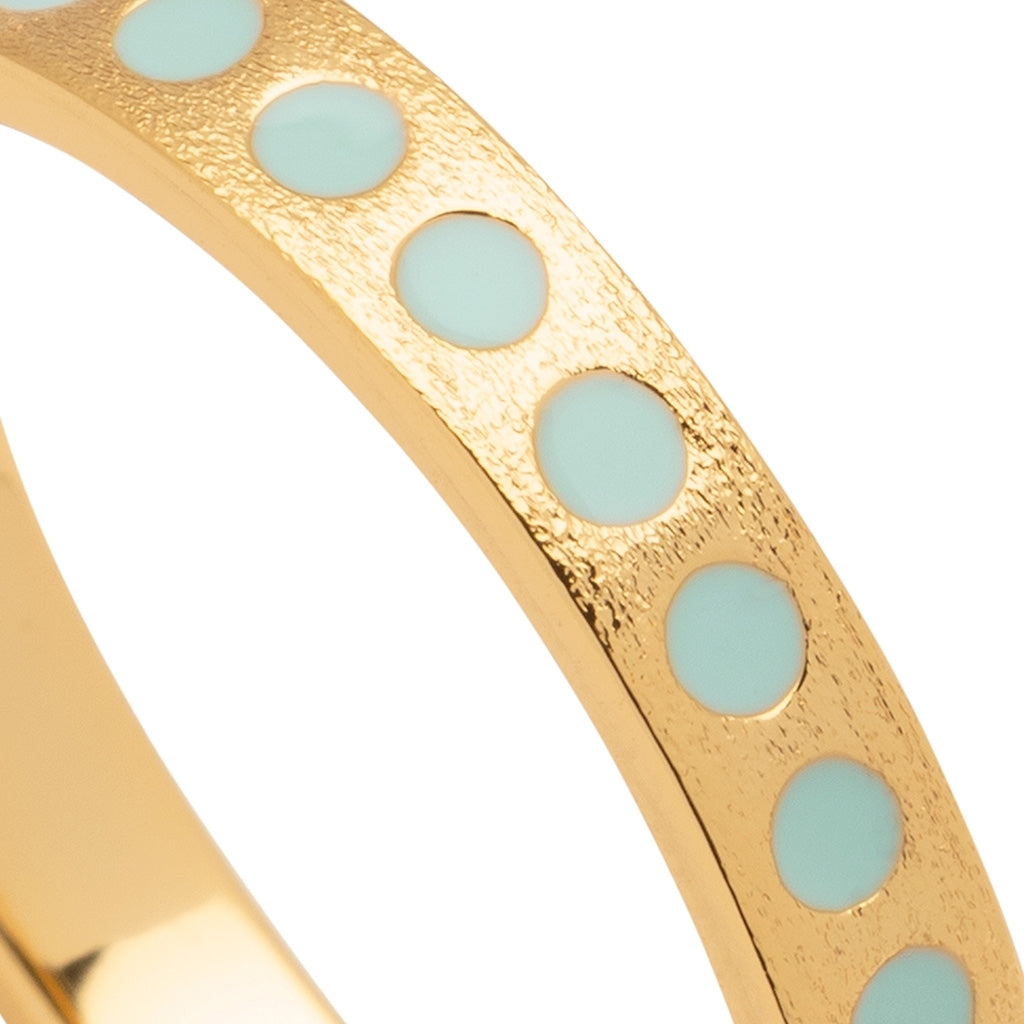 LULU Copenhagen Pattern Ring vergoldet Rings Minze