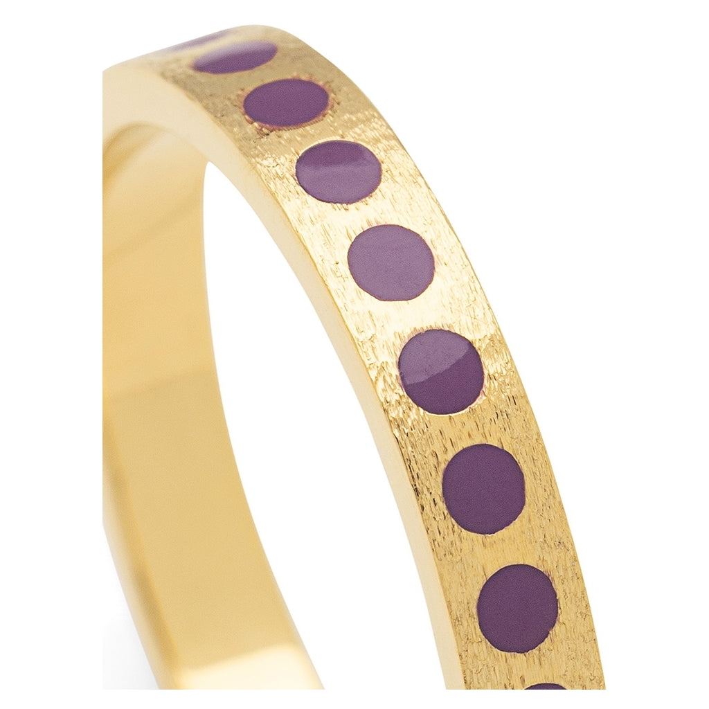 LULU Copenhagen Pattern Ring vergoldet Rings Purple Harvest