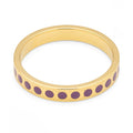 Pattern Ring vergoldet - Purple Harvest