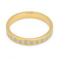 Pattern Ring vergoldet - Skyride Blue