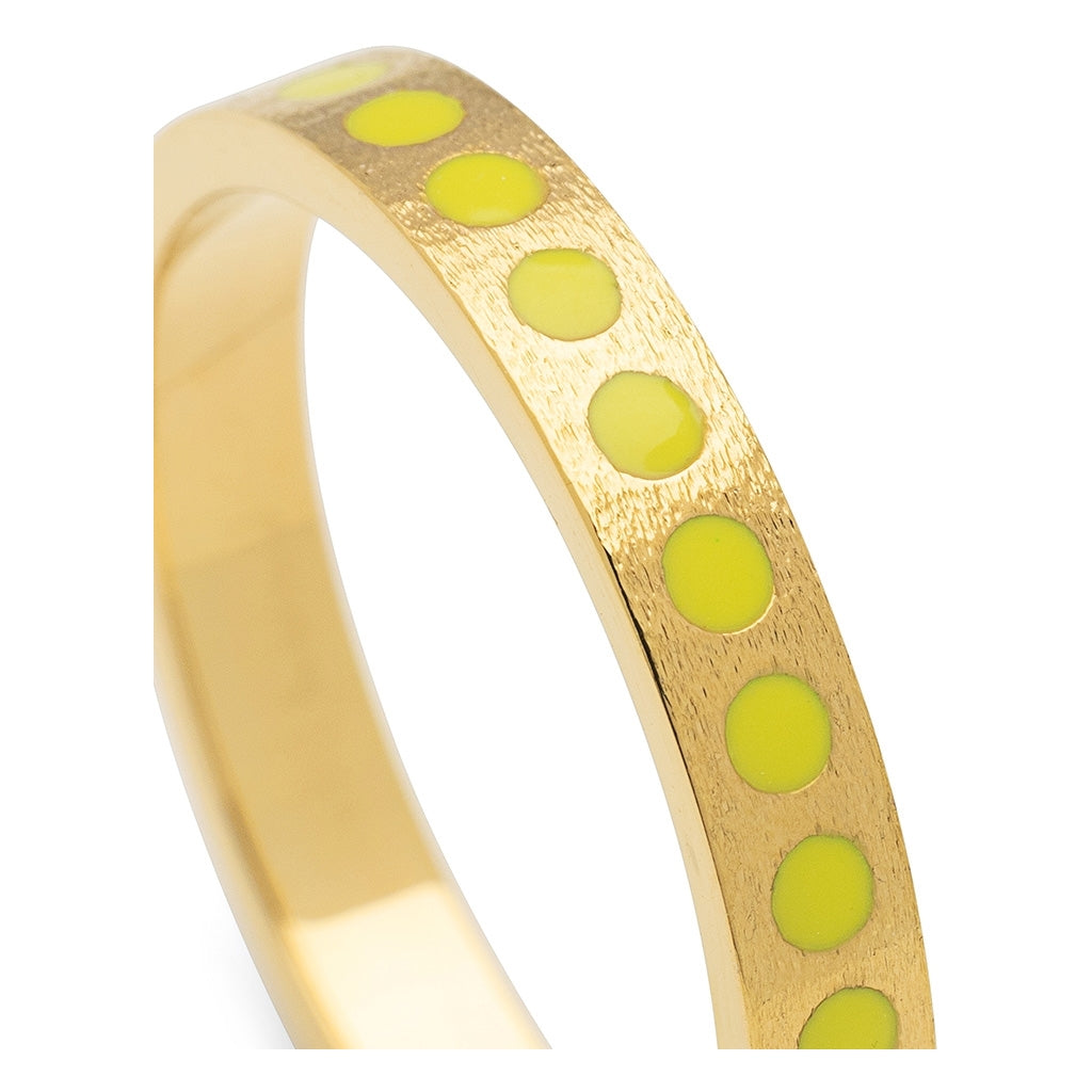 LULU Copenhagen Pattern Ring vergoldet Rings Wild Lime
