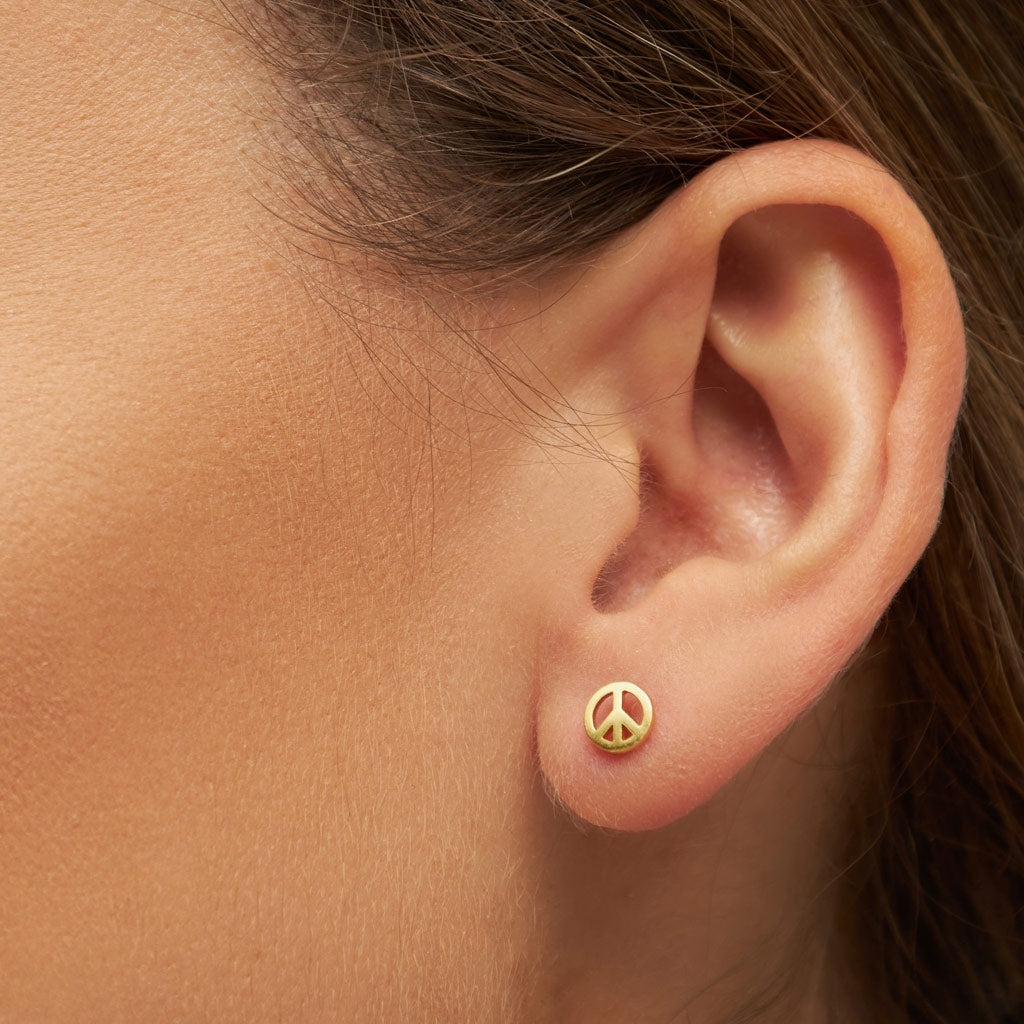 LULU Copenhagen Peace Ohrring 1 stück Ear stud, 1 pcs Vergoldet