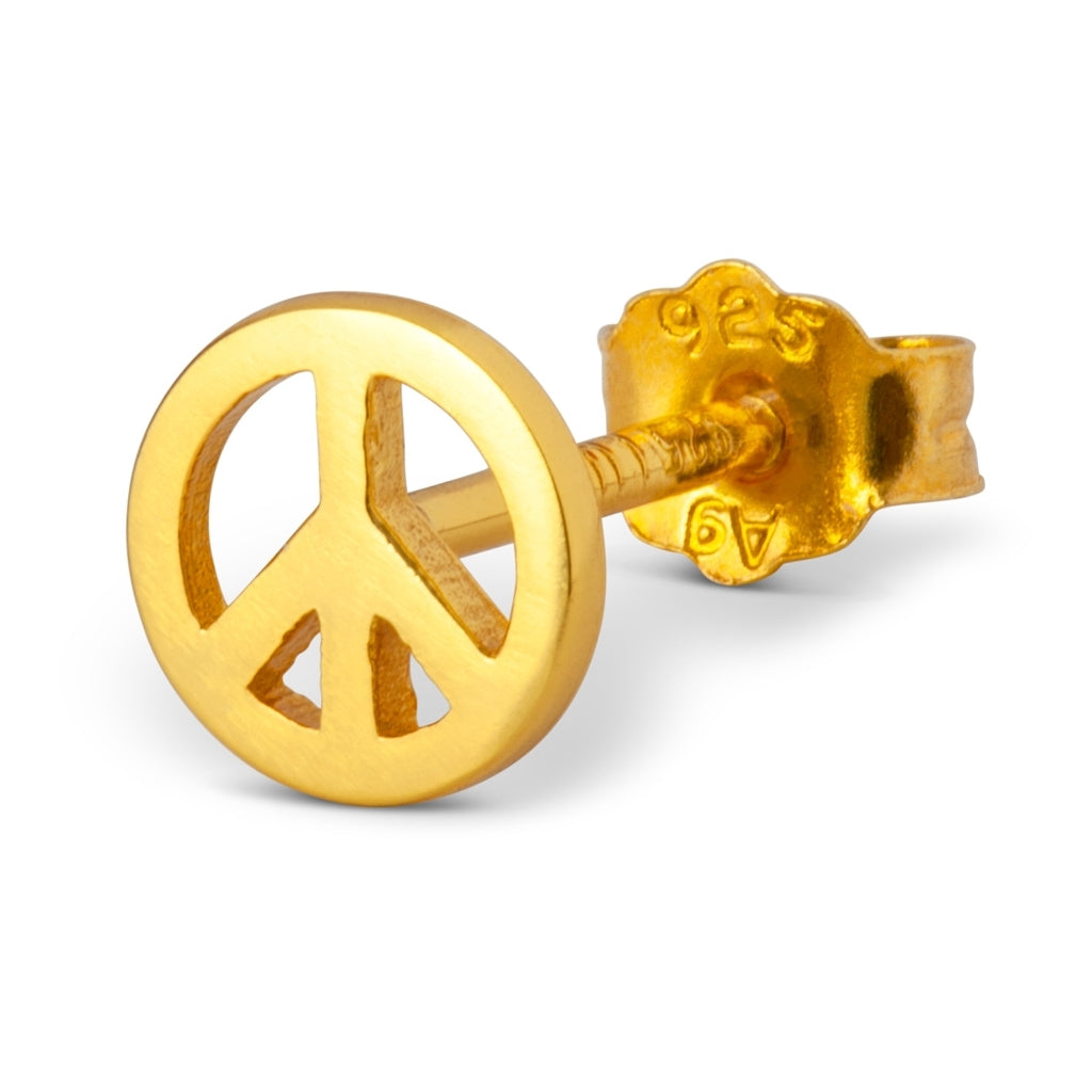 LULU Copenhagen Peace Ohrring 1 stück Ear stud, 1 pcs Vergoldet