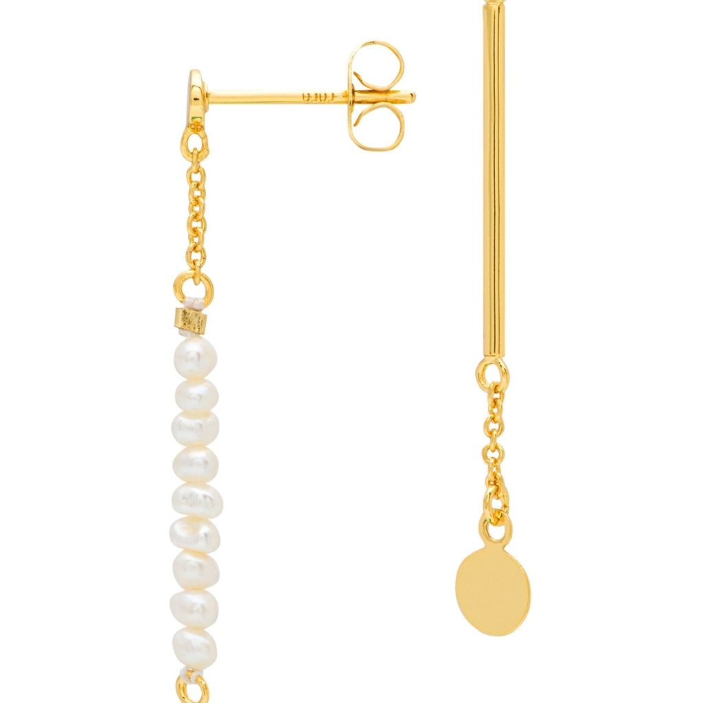 LULU Copenhagen Pearls & Pin Ohrring 1 stück Ear stud, 1 pcs Vergoldet