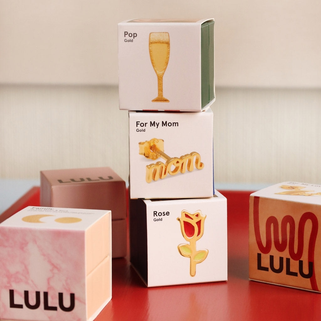 LULU Copenhagen Pop Ohrring 1 stück Ear stud, 1 pcs Vergoldet