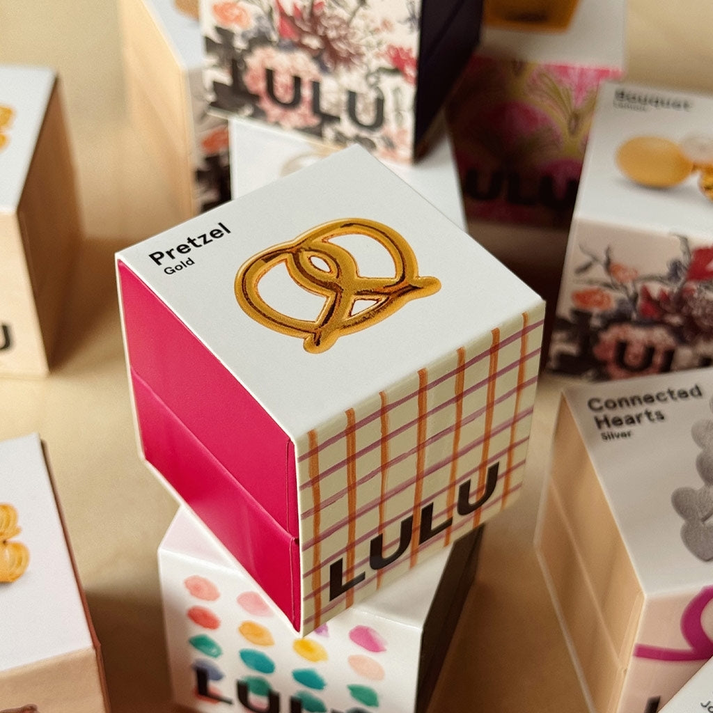 LULU Copenhagen Pretzel Ohrring 1 stück Ear stud, 1 pcs Vergoldet