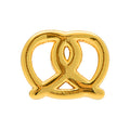 Pretzel Ohrring 1 stück - Vergoldet