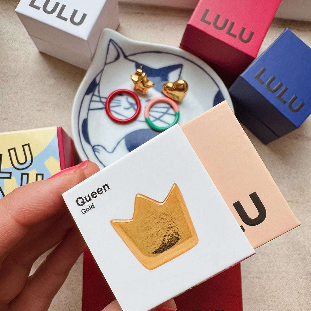 LULU Copenhagen Queen Ohrring 1 stück Ear stud, 1 pcs Vergoldet