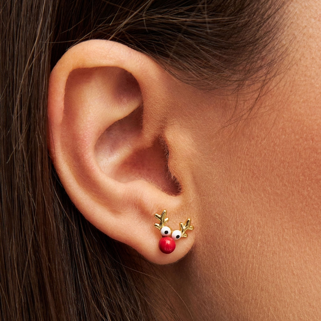 LULU Copenhagen Rudolph Ohrring 1 stück Ear stud, 1 pcs Vergoldet