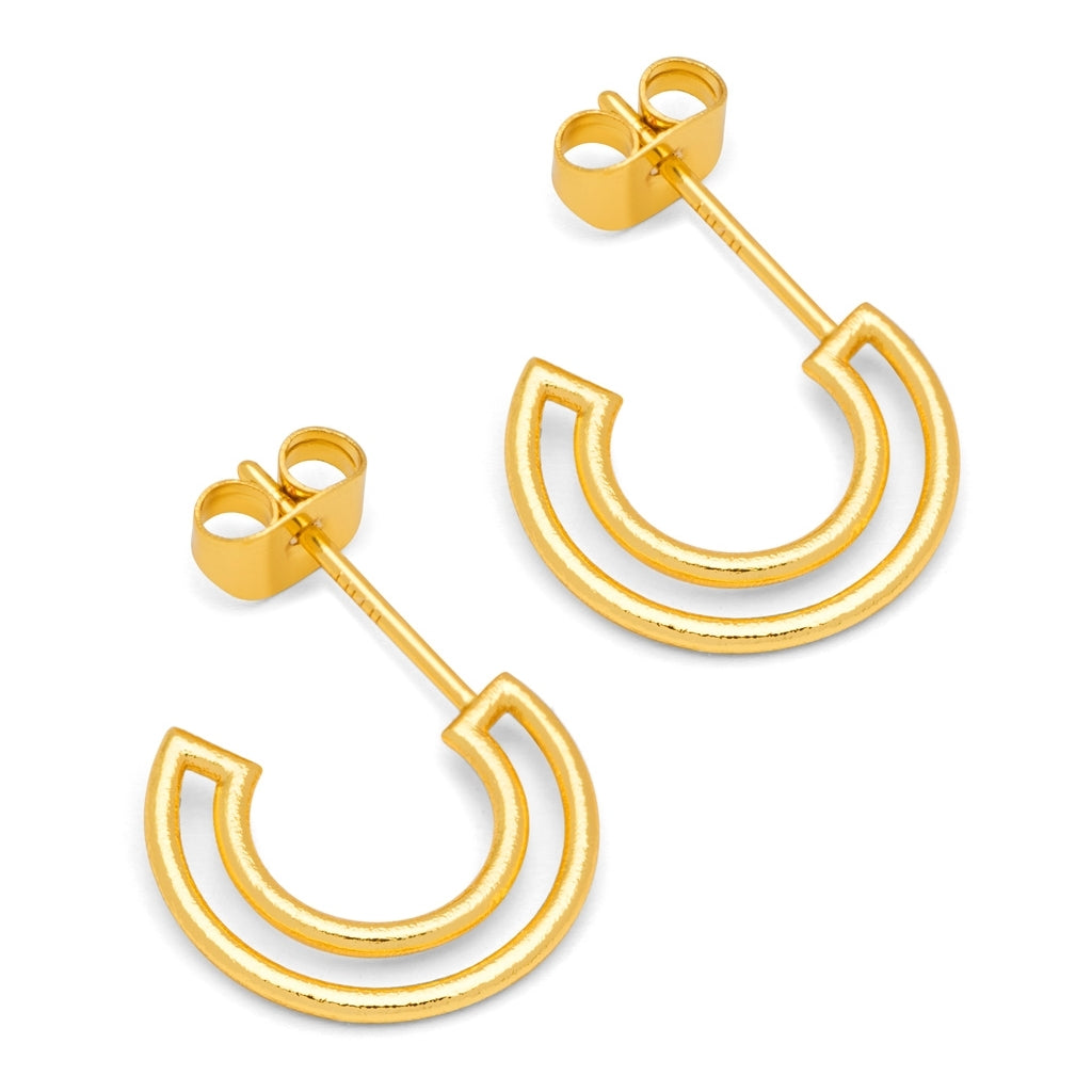 LULU Copenhagen Shape Hoops Paar Hoops Vergoldet