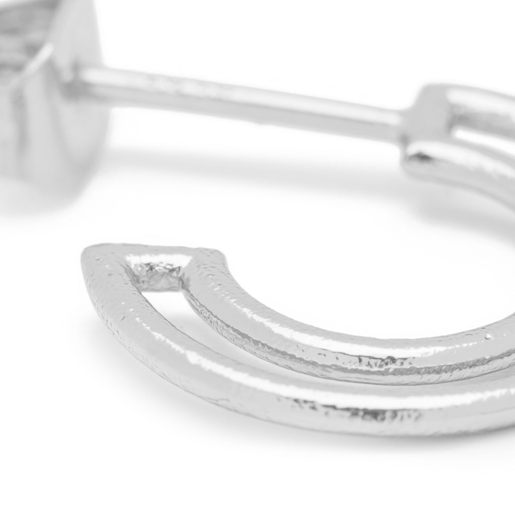 LULU Copenhagen Shape Hoops Paar Hoops Silver Plated