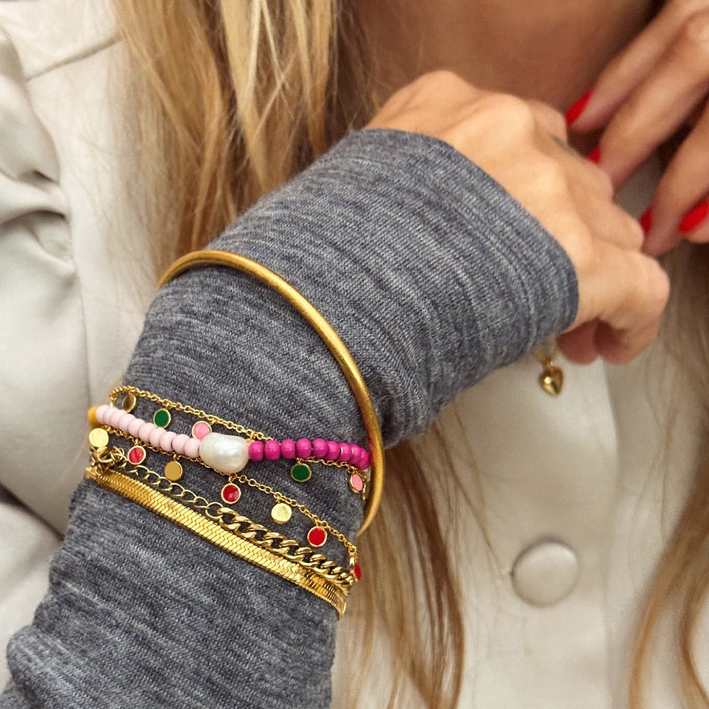 LULU Copenhagen Snake Armband vergoldet Bracelets Vergoldet