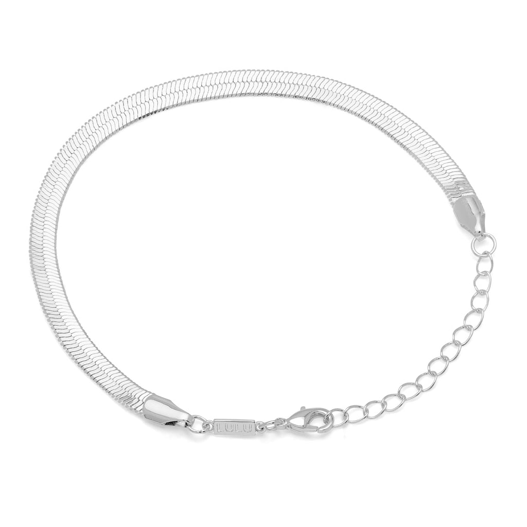 LULU Copenhagen Snake Armband versilbert Bracelets Silver Plated