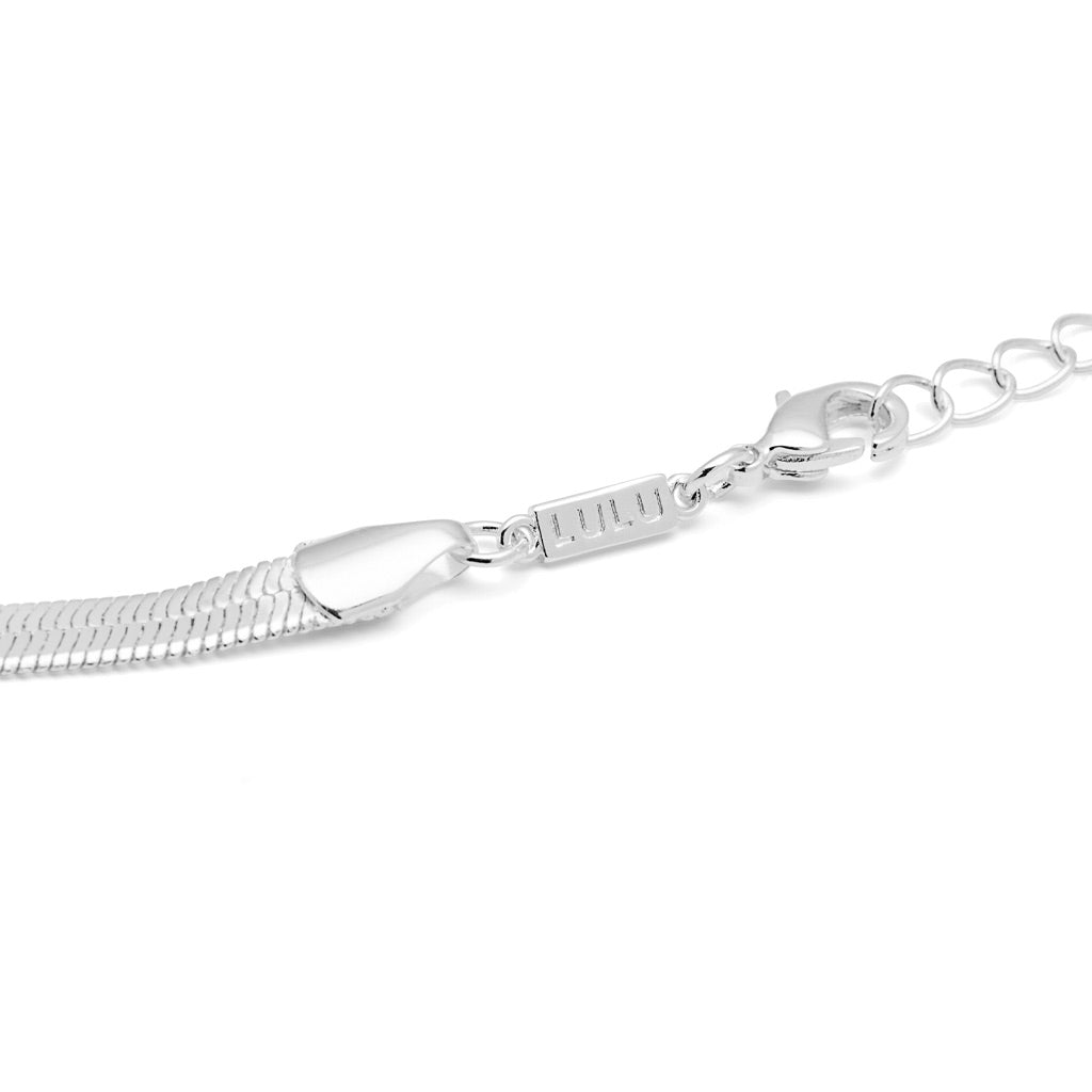 LULU Copenhagen Snake Halskette versilbert Necklaces Silver Plated