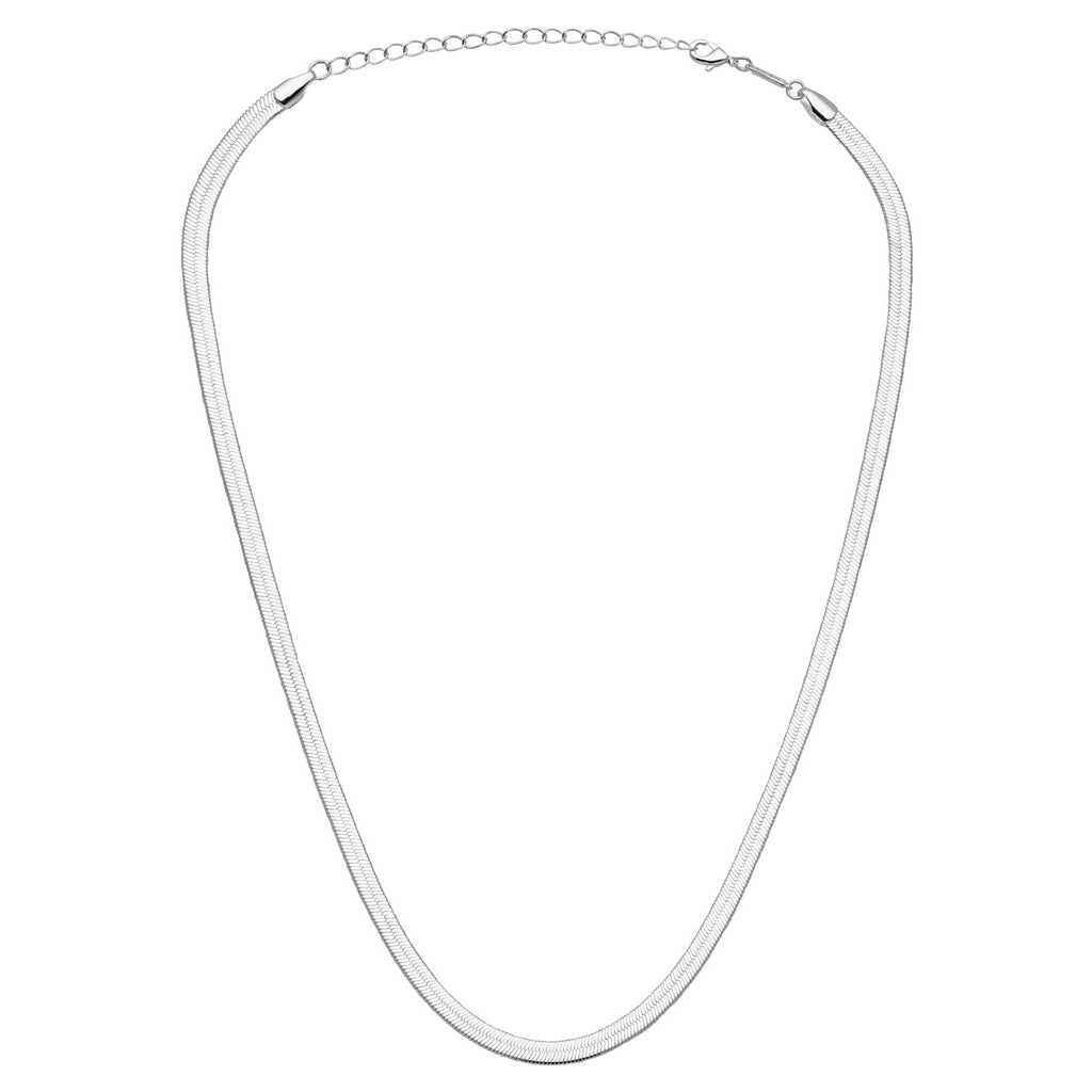 LULU Copenhagen Snake Halskette versilbert Necklaces Silver Plated