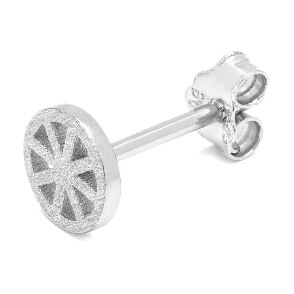 LULU Copenhagen Spinning Wheel Ohrring 1 stück Ear stud, 1 pcs Silber