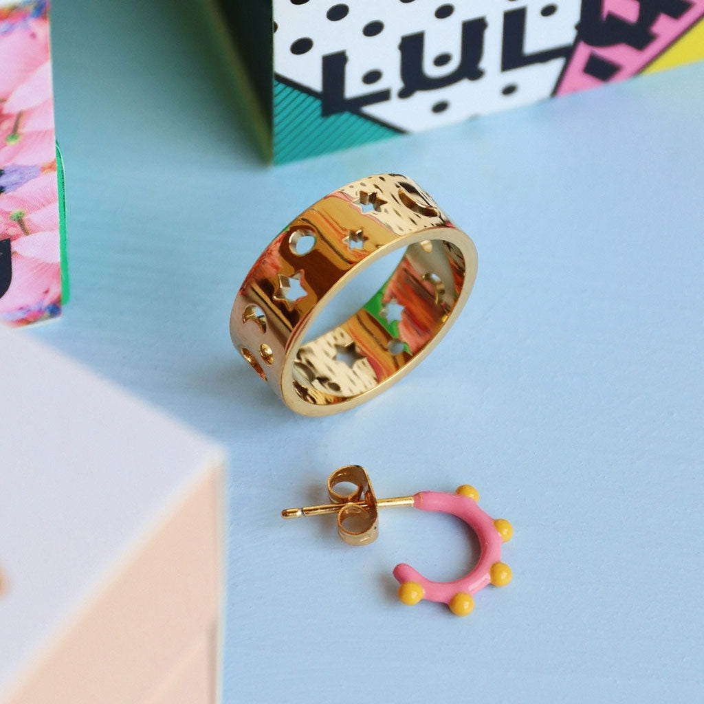 LULU Copenhagen Stardust Ring Rings Vergoldet