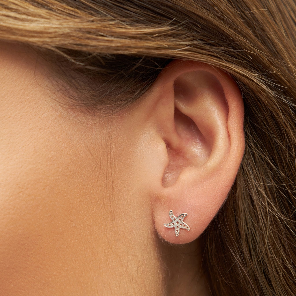 LULU Copenhagen Starfish Ohrring 1 stück Ear stud, 1 pcs Silber