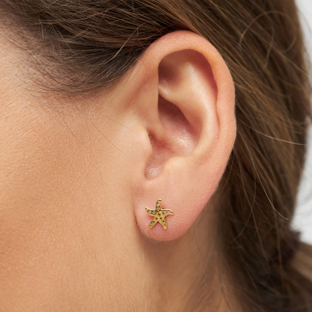 LULU Copenhagen Starfish Ohrring 1 stück Ear stud, 1 pcs Vergoldet