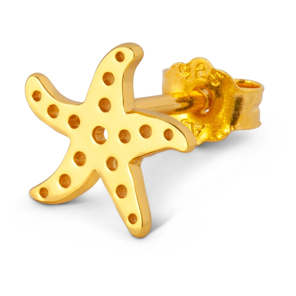 LULU Copenhagen Starfish Ohrring 1 stück Ear stud, 1 pcs Vergoldet