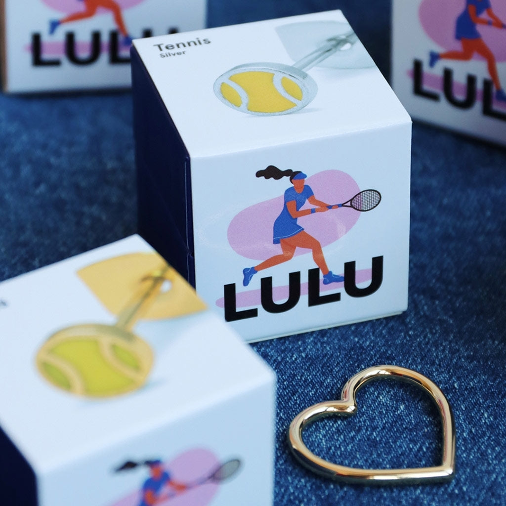 LULU Copenhagen Tennis Ohrring 1 stück Ear stud, 1 pcs Silver Plated