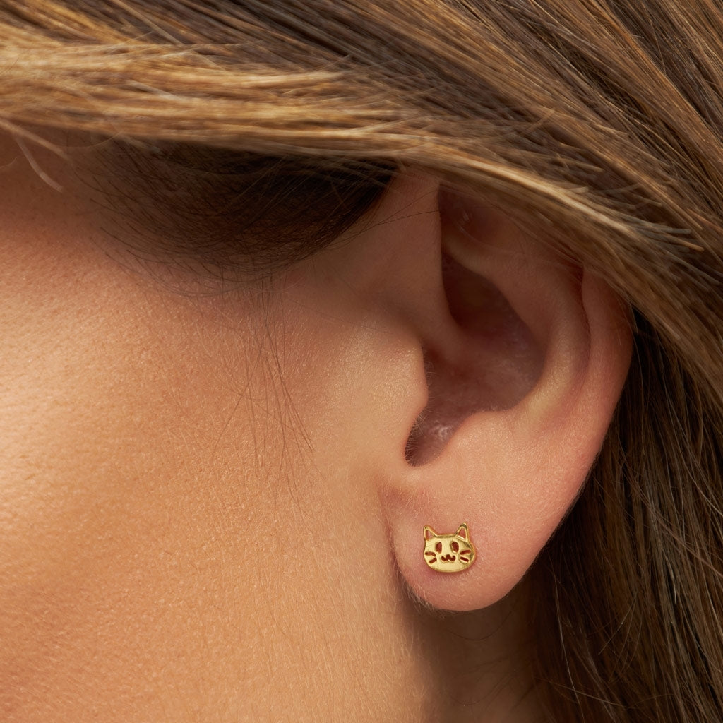LULU Copenhagen The Cat Ohrring 1 stück Ear stud, 1 pcs Vergoldet