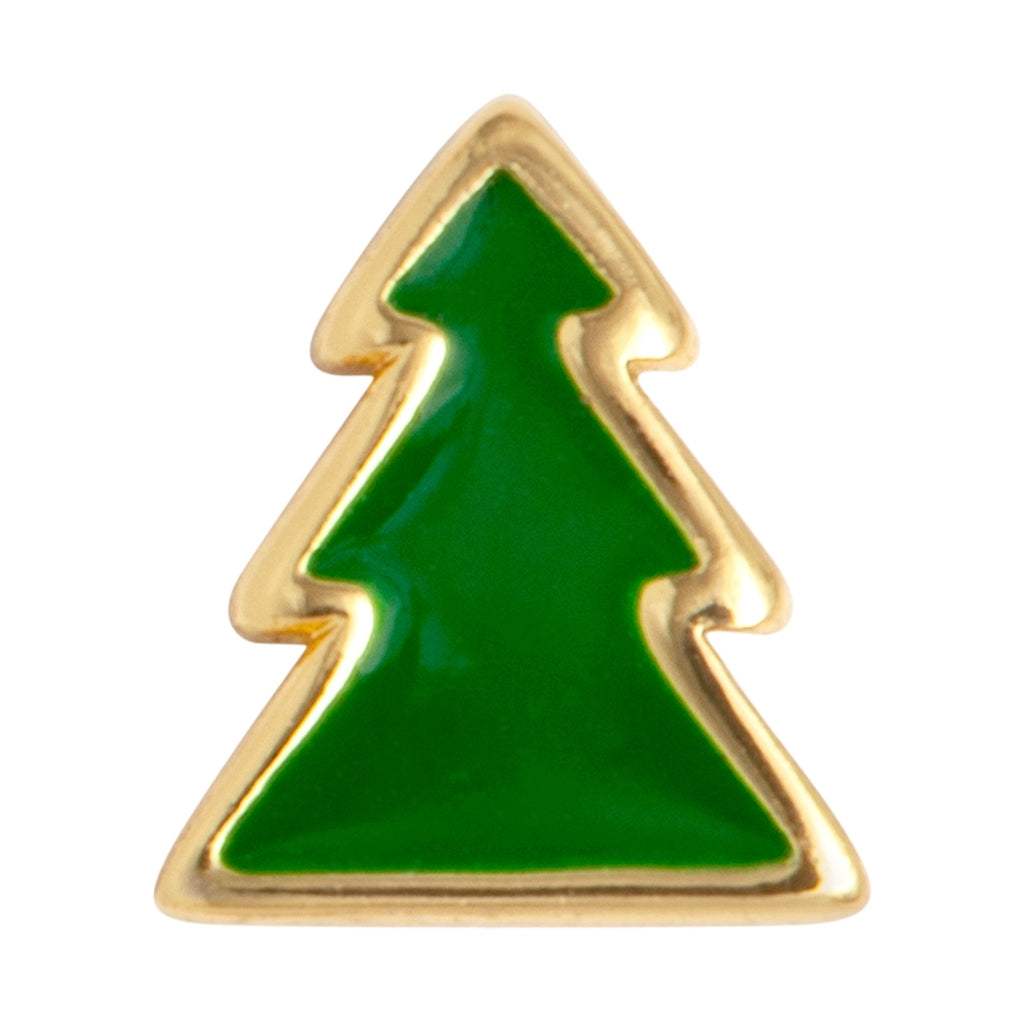 LULU Copenhagen The Green Tree Ohrring 1 stück Ear stud, 1 pcs Grün