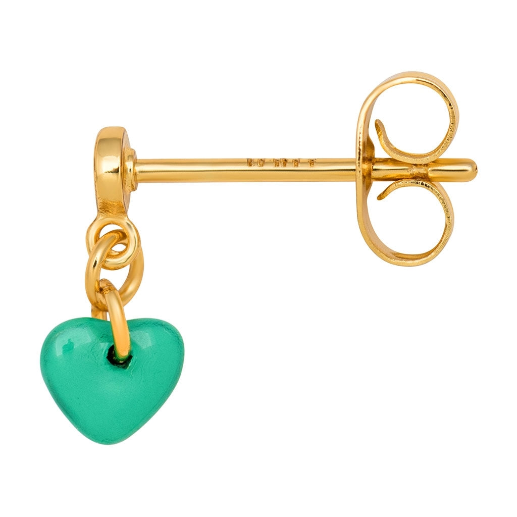 LULU Copenhagen Love U Dangling Ohrring 1 stück Ear stud, 1 pcs Hellgrün