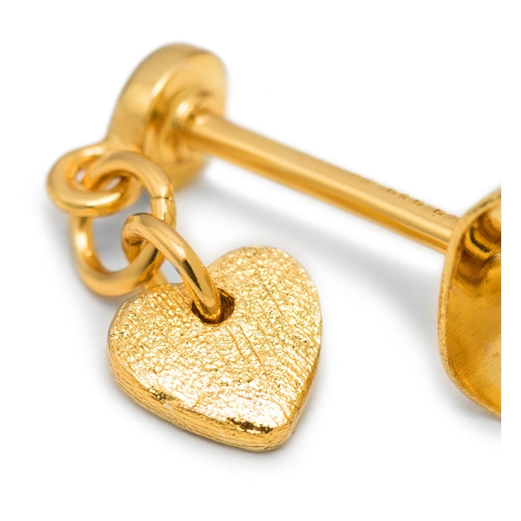 LULU Copenhagen Love U Dangling Ohrring 1 stück Ear stud, 1 pcs Vergoldet