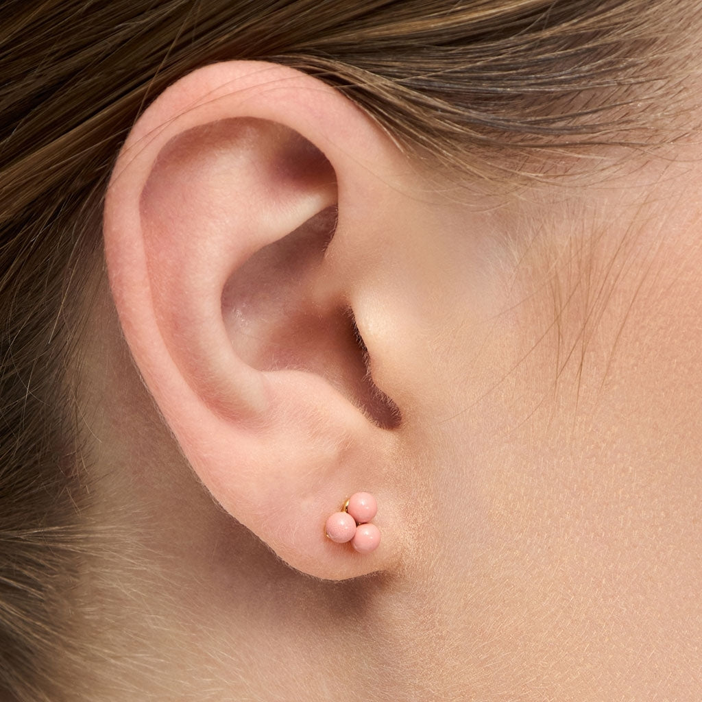LULU Copenhagen Trio Ohrring 1 stück Ear stud, 1 pcs Burnt Coral