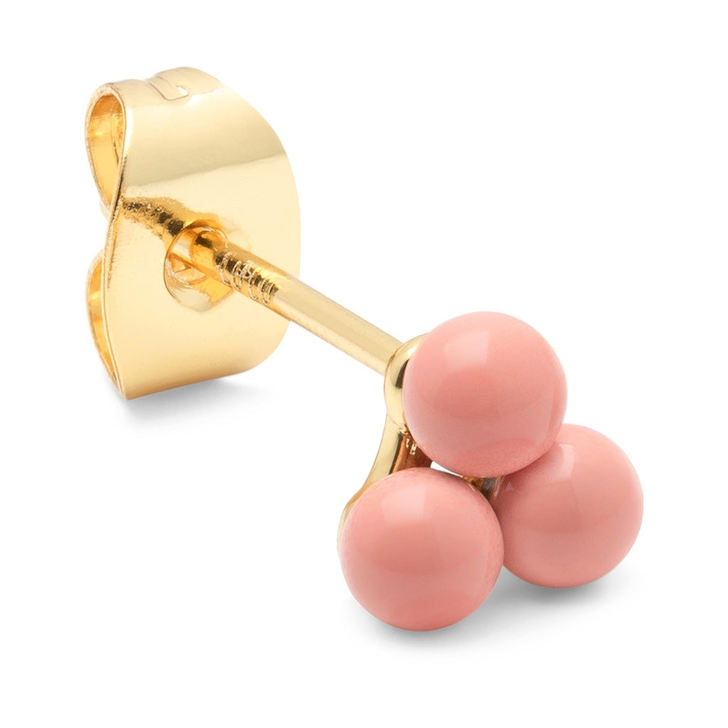 LULU Copenhagen Trio Ohrring 1 stück Ear stud, 1 pcs Burnt Coral