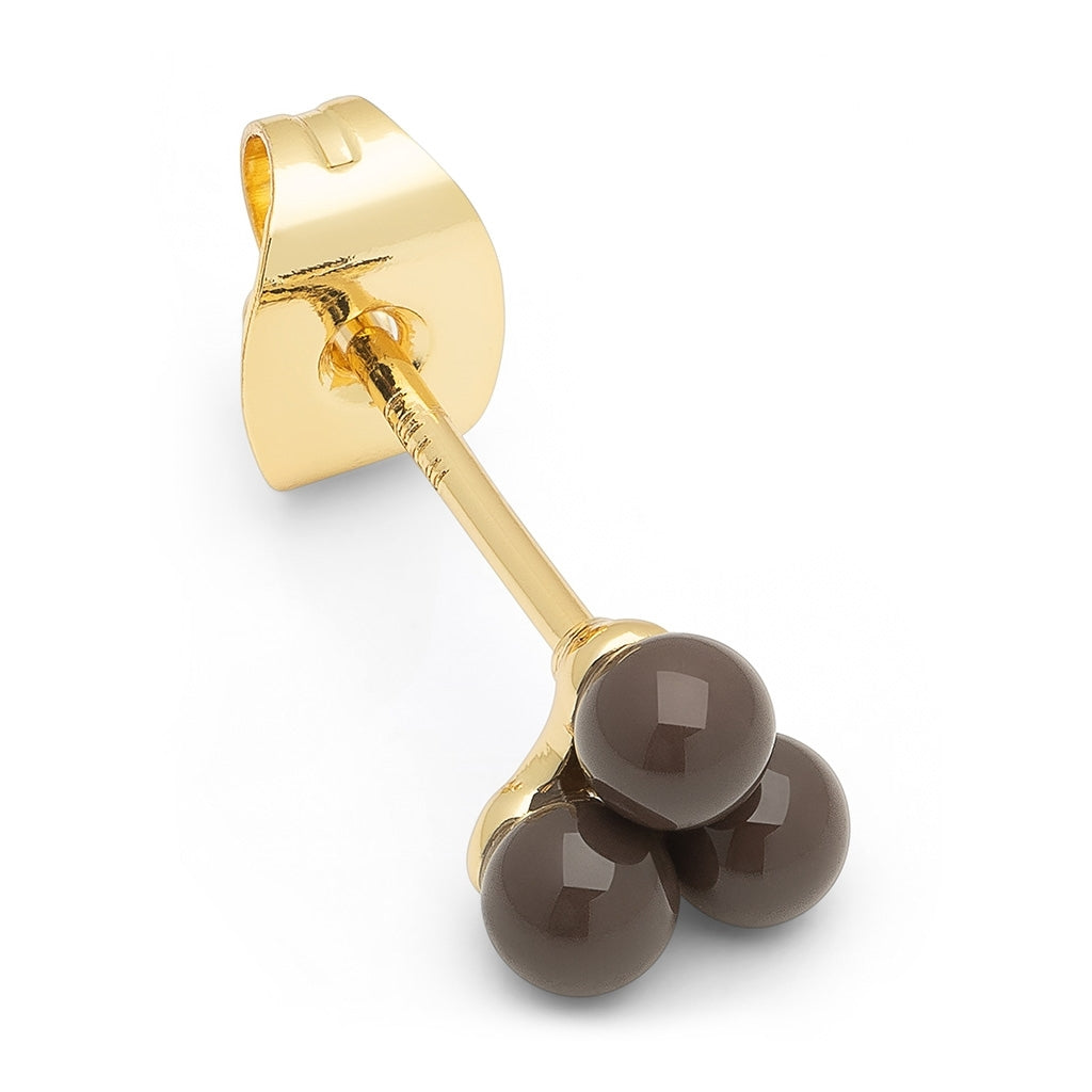 LULU Copenhagen Trio Ohrring 1 stück Ear stud, 1 pcs Cocoa Powder